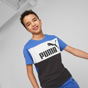 キッズ ボーイズ ESS+ カラーブロック 半袖 Tシャツ 120-160cm, Royal Sapphire, extralarge-JPN