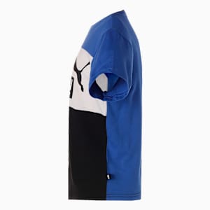 キッズ ボーイズ ESS+ カラーブロック 半袖 Tシャツ 120-160cm, Royal Sapphire