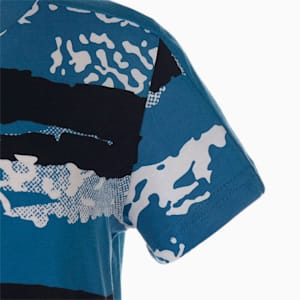 キッズ ボーイズ ALPHA AOP Tシャツ 120-160cm, Lake Blue