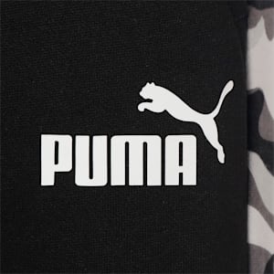 キッズ ボーイズ ESS+ カモ パンツ 裏起毛 120-160cm, Puma Black