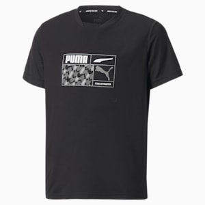 キッズ ボーイズ ACTIVE SPORTS ポリ グラフィック Tシャツ 120-160cm, Puma Black