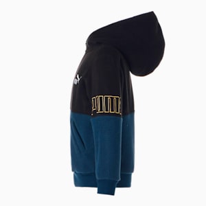 キッズ PUMA POWER フーデッド ジャケット 120-160cm, Marine Blue