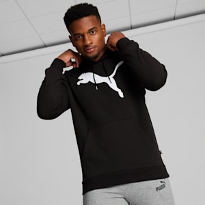 Sudadera con capucha para hombre Big Cat Logo, Puma Black, extralarge