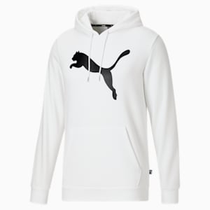 Big Cat Men's Logo Hoodie, Puma White, extralarge