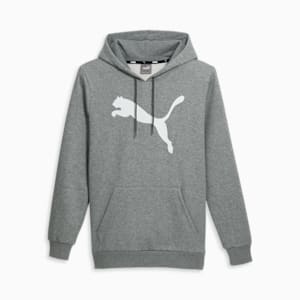 Big Cat Men's Logo Hoodie, Medium Gray Heather, extralarge