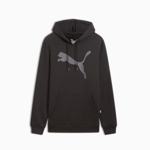 Sudadera con capucha para hombre Big Cat Logo, PUMA Black-Dark Coal, extralarge