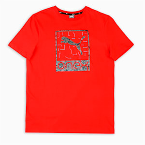 PUMA x one8 Youth Regular Fit T-Shirt, Burnt Red, extralarge-IND