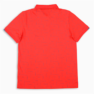 PUMA x one8 Youth Regular Fit Printed Polo, Burnt Red, extralarge-IND