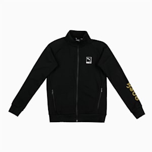 PUMA x one8 Logo Youth Regular Fit Full-Zip Jacket, PUMA Black, extralarge-IND