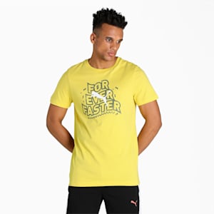 PUMAx1DER Graphic Men's T-Shirt, Fresh Yellow