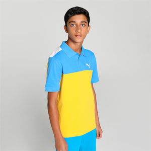 Colorblock Youth Regular Fit Polo, Fresh Pear, extralarge-IND