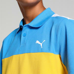 Colorblock Youth Regular Fit Polo, Fresh Pear, extralarge-IND