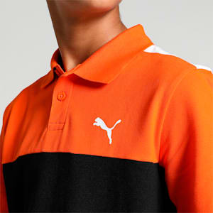 Colorblock Youth Regular Fit Polo, PUMA Black, extralarge-IND