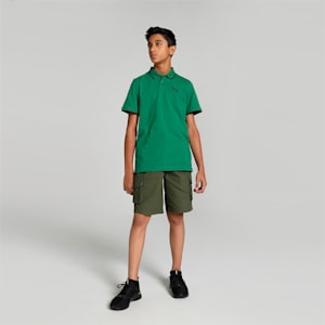 Collar Tipping Youth Polo, Vine