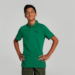 Collar Tipping Youth Polo, Vine