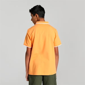 Collar Tipping Youth Polo, Clementine