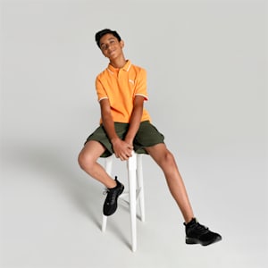 Collar Tipping Youth Polo, Clementine
