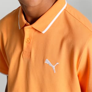 Collar Tipping Youth Polo, Clementine