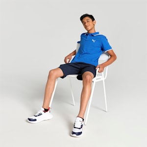 Collar Tipping Youth Polo, Royal Sapphire