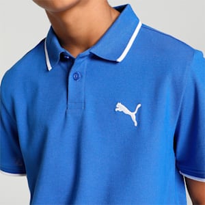 Collar Tipping Youth Polo, Royal Sapphire