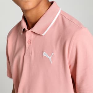Collar Tipping Youth Regular Fit Polo, Rosette, extralarge-IND