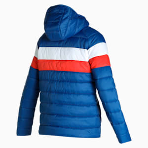Colorblock Men's Padded Jacket, Blazing Blue, extralarge-IND