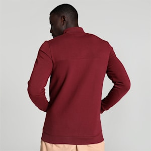 Ottoman Men's Full Zip Slim Fit Jacket, Dark Jasper, extralarge-IND