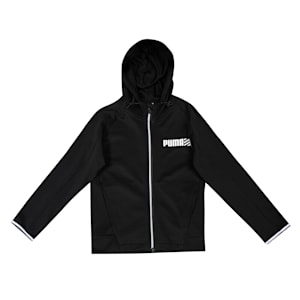 Tec Sport Youth Regular Fit Jacket, PUMA Black, extralarge-IND