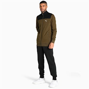 Slub Men's Jacket, Deep Olive, extralarge-IND