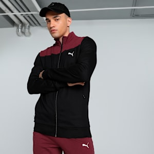 Slub Men's Jacket, PUMA Black-PUMA White, extralarge-IND