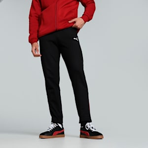Slub Men's Slim Fit Pants, PUMA Black-PUMA White, extralarge-IND