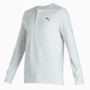 Henley Men's Slim Fit T-shirt, Puma White Heather, extralarge-IND