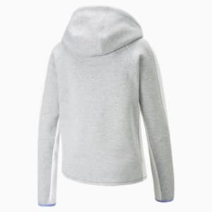 EVOSTRIPE Full-Zip Hoodie Women, Light Gray Heather, extralarge-GBR