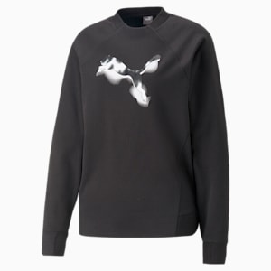 Modern Sports Crew-Neck Women's Sweatshirt, PUMA Black, extralarge-IND