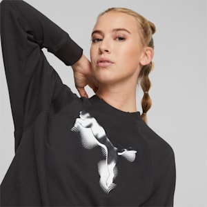 Modern Sports Crew-Neck Women's Sweatshirt, PUMA Black, extralarge-IND