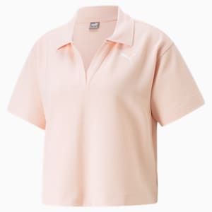 HER Women's Relaxed Fit Polo T-shirt, Rose Dust, extralarge-IND