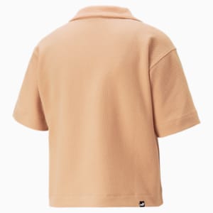 HER Polo Tee Women, Dusty Tan