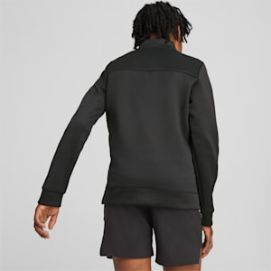 FIT Quarter-Zip Top Youth, PUMA Black-Fizzy Lime
