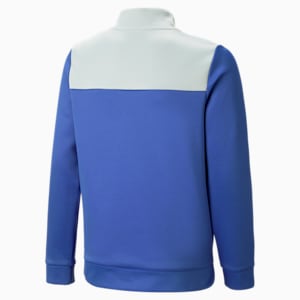 Fit Big Kids' Quarter-Zip Top, Royal Sapphire
