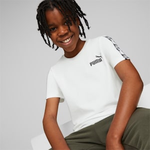 Essentials Tape Camo Tee Youth, PUMA White, extralarge-GBR