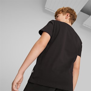 Essential+ STREET ART Graphic Youth Regular Fit T-Shirt, PUMA Black, extralarge-IND