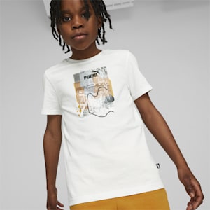 STREET ART Graphic Youth Regular Fit T-Shirt, PUMA White, extralarge-IND