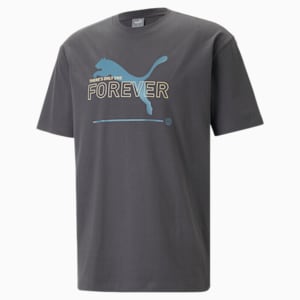 Essential BETTER Graphic Men's Relaxed Fit T-Shirt, Flat Dark Gray, extralarge-IND