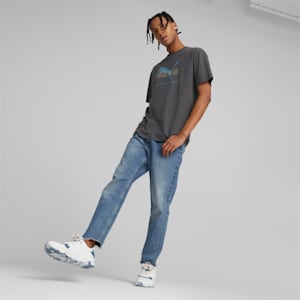 Essential BETTER Graphic Men's Relaxed Fit T-Shirt, Flat Dark Gray, extralarge-IND