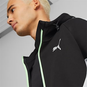 EVOSTRIPE Full-Zip Men's Hoodie, PUMA Black-platinum grey
