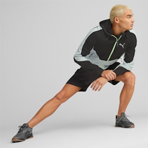 EVOSTRIPE Full-Zip Hoodie Men, PUMA Black-platinum grey
