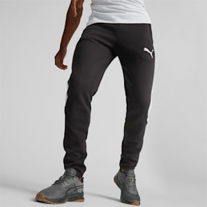 EVOSTRIPE Men's Pants, PUMA Black-platinum grey