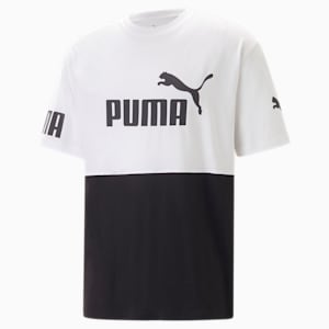 PUMA POWER Colourblock Tee Men, PUMA White, extralarge-GBR