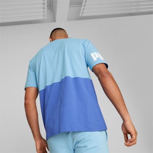 PUMA POWER Colorblock Men's Tee, Day Dream
