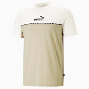 Essentials Block Tape Tee Men, Granola
